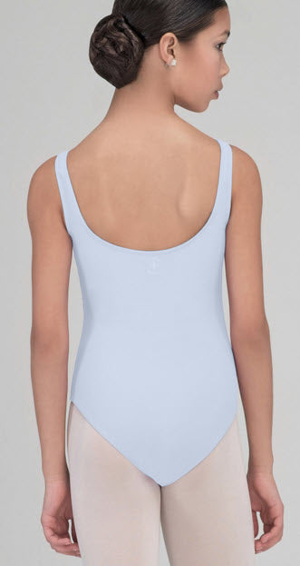 Faustine Youth Pinch Front Tank Leotard (Sky Blue)
