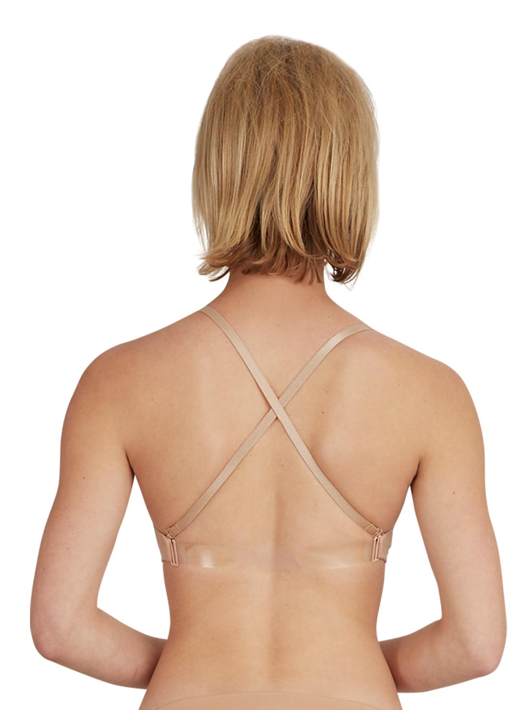 Capezio Seamless Clear Back Bra, 3683 Nude / S Capezio Seamless Clear Back Bra, 3683 Nude / S