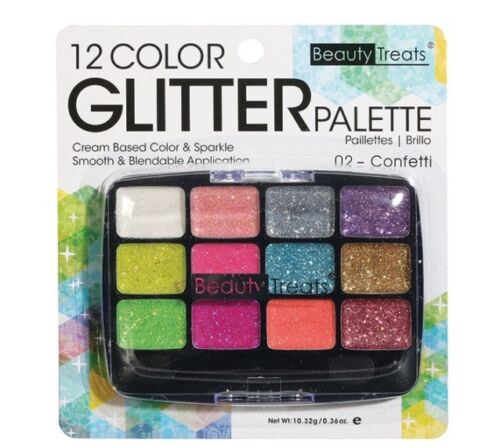 Colorful glitter eyeshadow palette 